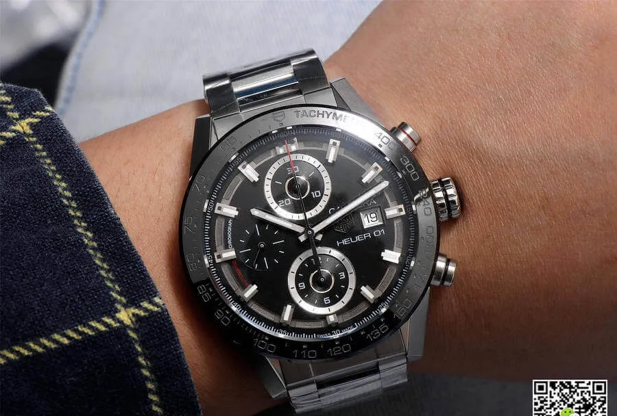 TAG Heuer Carrera CAR201Z.BA0714 XF Factory 1:1 Best Edition Replica Watch Black Bezel